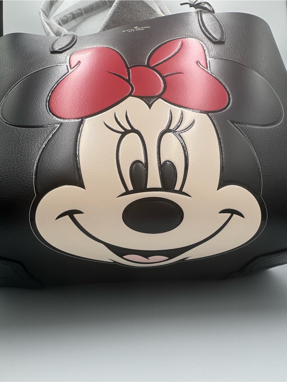 Kate Spade x Disney Minnie Mouse Tote Black Red Bow + Matching Pouch NWT - Picture 3 of 16